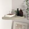 vidaXL Corner Shelf Oak Honeycomb MDF, metal 13.8 in x 13.8 in x 1.5 in