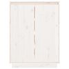 vidaXL Shoe Cabinet White Solid pinewood Medium Shoe Cabinet