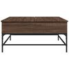 vidaXL Coffee Table Brown Oak Engineered Wood, Metal Medium