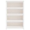vidaXL Book Cabinet White Solid pinewood Medium Book Cabinet