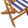 vidaXL Garden Chair Set of 4 Blue Solid Acacia wood Medium Foldable