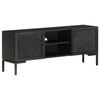vidaXL TV Cabinet Black Solid mango wood, powder-coated steel 45.3 in