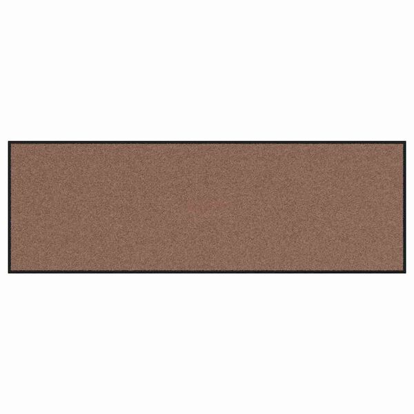 vidaXL Doormat Brown and Black 23.6" x 70.9" Polypropylene and vinyl