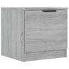 vidaXL Bedside Cabinet Set of 2 Gray Sonoma Engineered wood 15.7 in