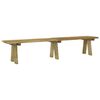 vidaXL Garden Bench Green Impregnated Solid Pinewood 86.6 in Long