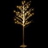 vidaXL LED Tree Warm white Steel, Plastic 86.6 in LED Tree Other
