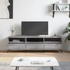 vidaXL TV Cabinet Grey Sonoma Engineered Wood, Iron Large TV Cabinet