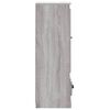 vidaXL Highboard Grey Sonoma Engineered Wood Highboard Rectangular