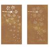 vidaXL Garden Wall Decoration Rusty Corten steel Large Decorative Inlays