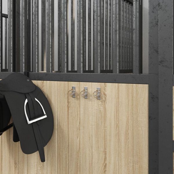 vidaXL Bucket Hook Silver, Brown Galvanized steel Small Durable