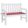 vidaXL Patio Bench Cushion Wine Red 39.4x19.7x1.6" Oxford Fabric