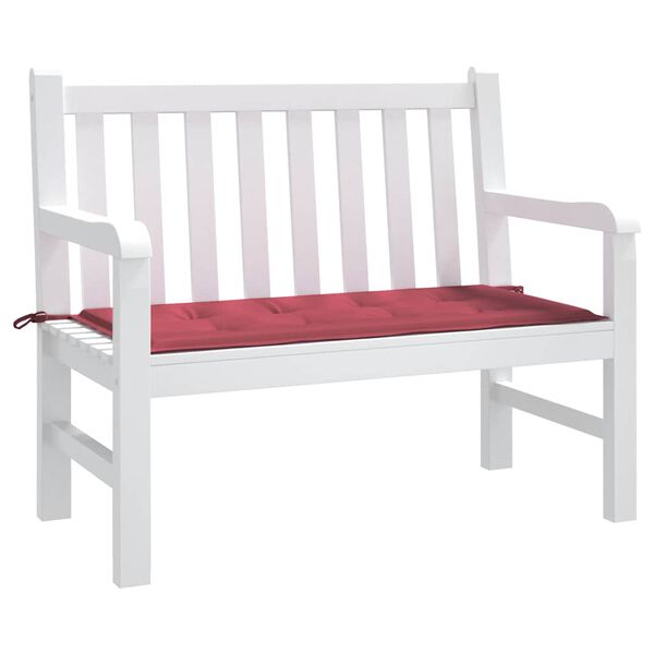 vidaXL Patio Bench Cushion Wine Red 39.4x19.7x1.6" Oxford Fabric