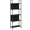 vidaXL Bookshelf Black Engineered wood Large Bookshelf Rectangular