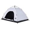 vidaXL Camping Tent 4-Person White Blackout Fabric Quick Release