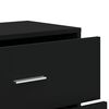 vidaXL Sideboard Black Engineered wood Medium Sideboard Rectangular