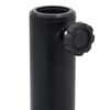 vidaXL Parasol Base Black Ø38-48 mm Polyethylene, concrete, and iron