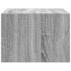 vidaXL Wall-mounted Bedside Cabinet Set of 2 Grey Sonoma Engineered wood