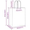 vidaXL Paper Bags 50 pcs with Handles Brown 18x8x22 cm