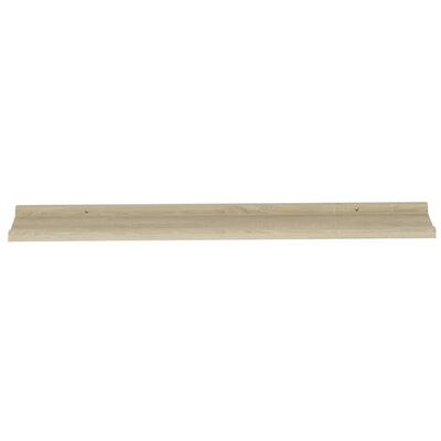 vidaXL Wall Shelves 2 pcs Sonoma Oak 39.4"x3.5"x1.2"