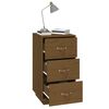 vidaXL Bedside Cabinet Set of 2 Honey brown Solid pine wood Medium