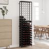 vidaXL Wine Rack for 95 Bottles Black 21.3"x7.1"x78.7" Wrought Iron