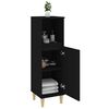 vidaXL Bathroom Cabinet Black Engineered wood Bathroom Cabinet