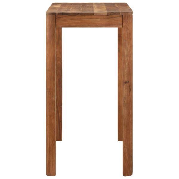 vidaXL Bar Table Honey Solid acacia wood Durable Rectangular