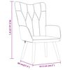 vidaXL Relaxing Chair With Stool Light Grey