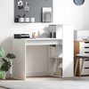 vidaXL Desk with Shelf White 108 x 55 x 103.5 cm Engineered wood