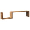 vidaXL Wall Shelf Set of 2 Old wood Engineered wood Medium Wall Shelf