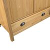 vidaXL Wardrobe Honey brown Solid pine wood Medium Wardrobe