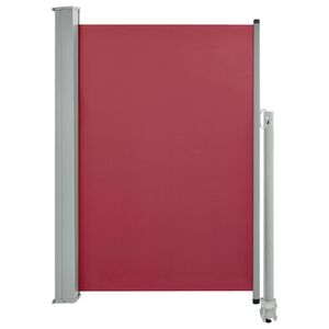 vidaXL Side Awning Red Polyester with PU coating 47.2 x 118.1 in
