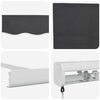 vidaXL Retractable Awning Anthracite 177.17" x 118.11