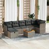 vidaXL Garden Sofa Set Grey