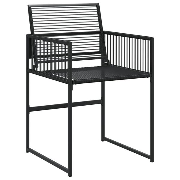 vidaXL Garden Dining Set Black