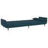 vidaXL Sofa Bed Dark Grey Velvet (100% polyester), wood, metal, foam