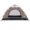 vidaXL Camping Tent 2-Person Gray and Orange Quick Release