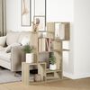 vidaXL Room Divider Bookcase Sonoma Oak Engineered Wood Medium