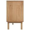 vidaXL Sideboard Brown and grey Solid pine wood, engineered wood Medium