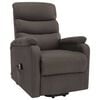 vidaXL Power Lift Massage Recliner Taupe Fabric
