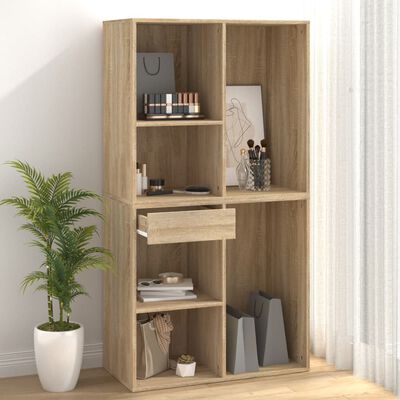 vidaXL Storage Cabinet Sonoma Oak 31.5"x15.7"x29.5" Engineered Wood