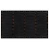 vidaXL Door Mat Black and Brown Rubber and Coir 17.7 x 29.5 in Non-slip