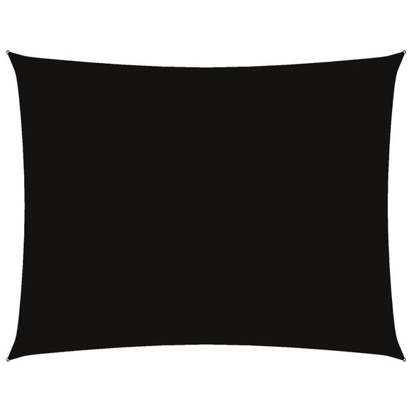 vidaXL Sunshade Sail Oxford Fabric Rectangular 16.4x19.7' Black