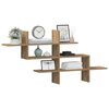 vidaXL Wall Shelf Artisian Oak 49.0x7.1x23.8" Engineered Wood