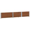 vidaXL Garden Planter Brown Solid Pine Wood 59.1x39.4 in Foldable