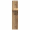 vidaXL Wall Shelves 2 pcs Artisian Oak 19.7x4.7x19.7" Engineered Wood