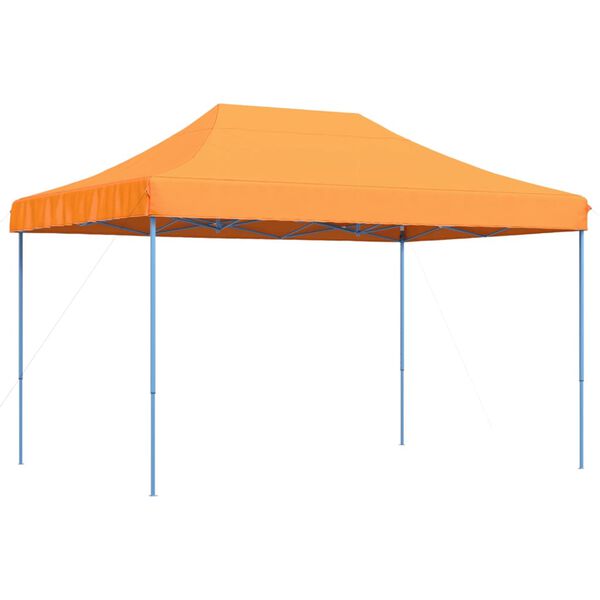 vidaXL Party Tent Orange Oxford fabric with PVC coating, Powder-coated steel