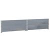 vidaXL Pallet Collars 2 pcs Grey 39.4x39.4" Solid Wood Pine