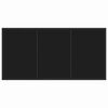 vidaXL Garden Dining Set with Cushion 5 pcs Black Poly Rattan