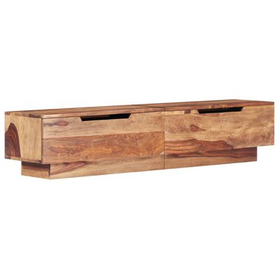 vidaXL TV Cabinet 57.1"x11.8"x11.8" Solid Sheesham Wood